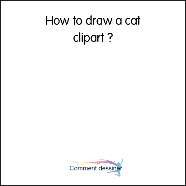 How to draw a cat clipart